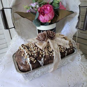 Fake Bake Full Size Chocolate Nut Bread Handmade